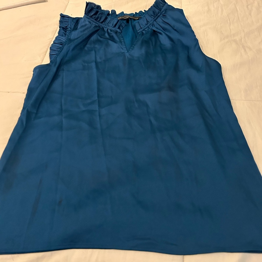 Blue Sleeveless Women's Top by WHBM Size XS